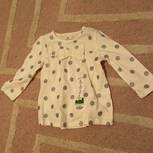 Sparkle polka dot shirt